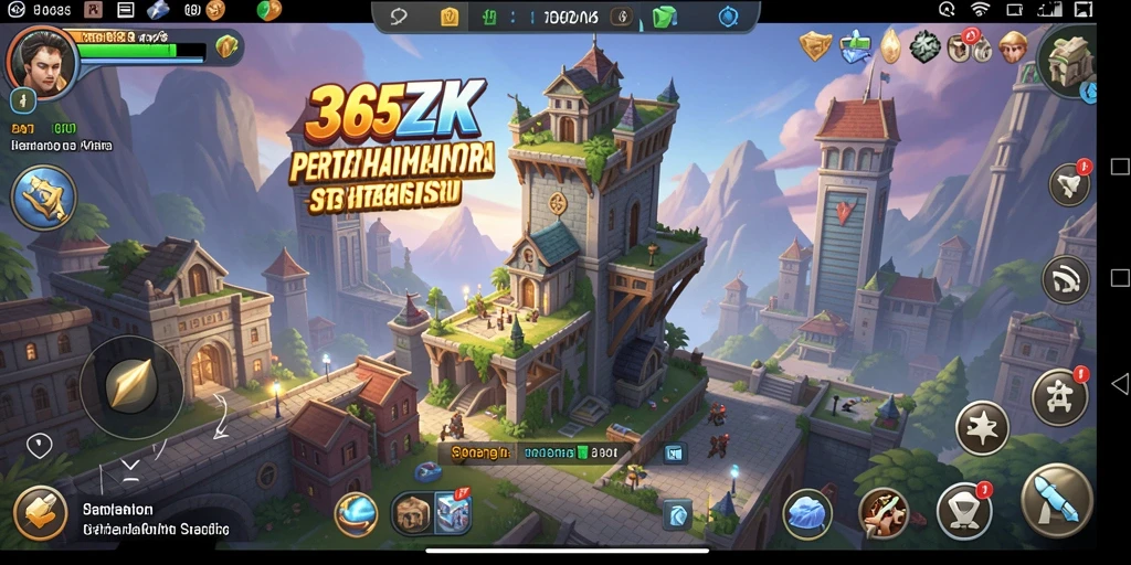 Screenshot utama 365ZK menampilkan gameplay Tower Defense yang seru.