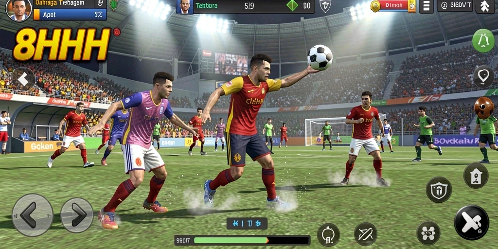 Tampilan gameplay seru dan menegangkan 8HHH.