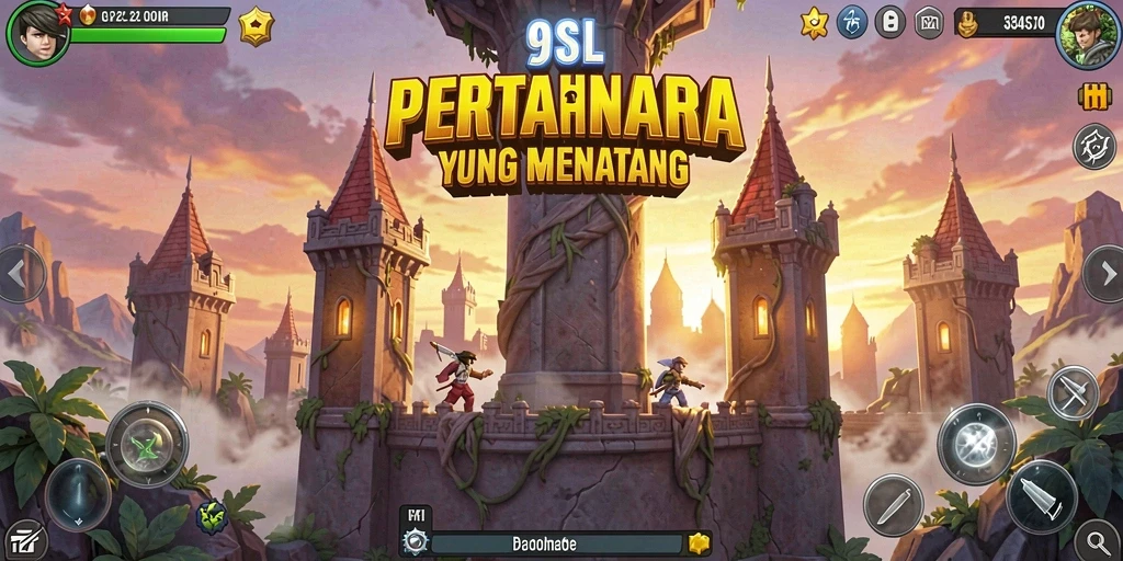 Gameplay seru dan menantang dalam Tower Defense 9SL.