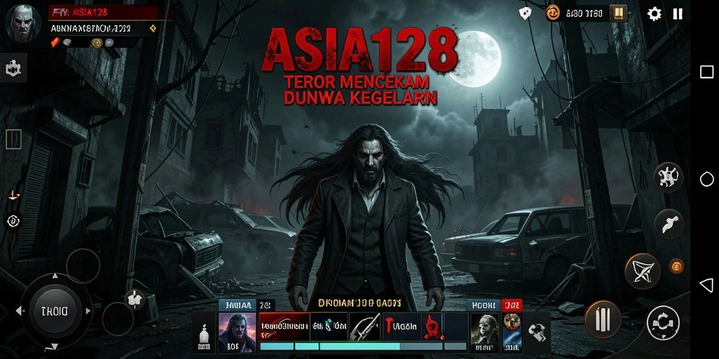 Screenshot gameplay ASIA128 yang menunjukkan suasana mencekam dan menegangkan.