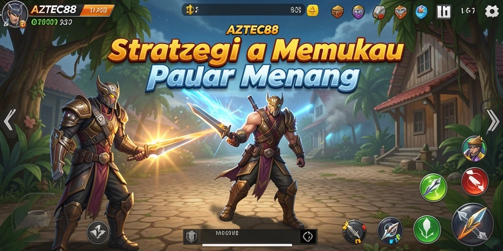 Tampilan gameplay AZTEC88 yang strategis dan menantang.