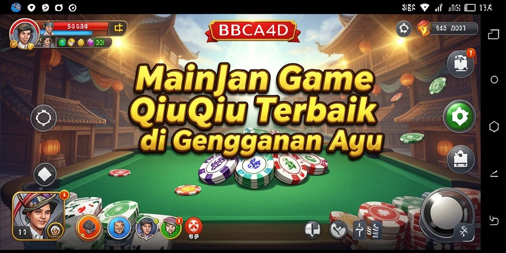 Tampilan menarik dari gameplay QiuQiu di BBCA4D.