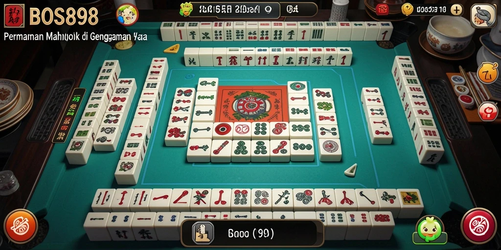 Tampilan gameplay seru dan menarik dari BOS898 Mahjong.