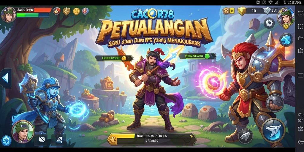 Tampilan gameplay seru dari CACOR78 dengan aksi petualangan RPG.