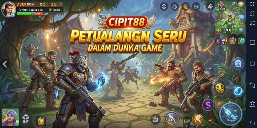 Tampilan gameplay <strong>CIPIT88</strong> saat berpetualang di dunia yang luas.