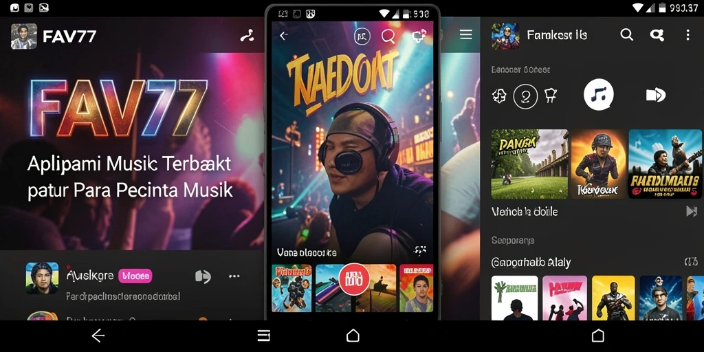 Tampilan gameplay FAV77 dengan koleksi lagu yang lengkap.