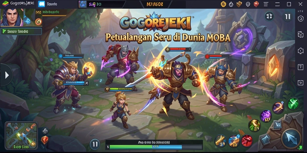 Tampilan dinamis dari gameplay GOGOREJEKI yang seru dan penuh strategi.