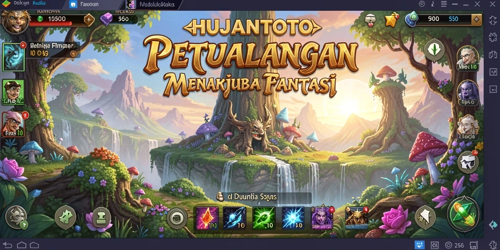 Gameplay HUJANTOTO yang mengasyikkan dalam petualangan seru.