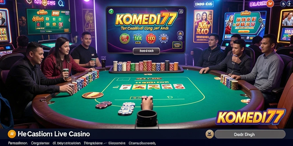 Gameplay seru dengan dealer langsung di KOMEDI77.