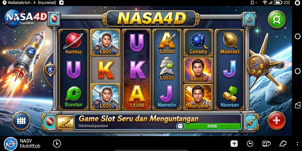 Gameplay menarik dari game Slot NASA4D dengan fitur bonus.