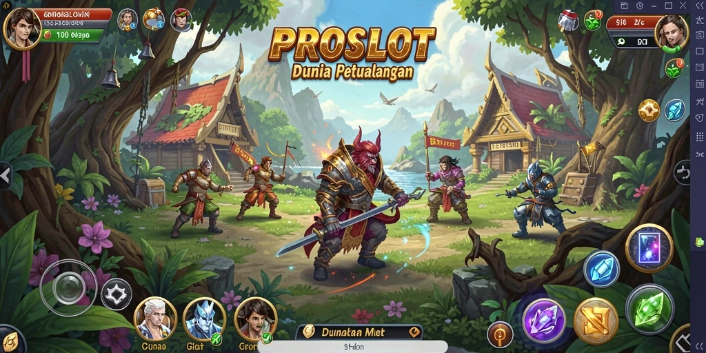 Tampilan gameplay Open World yang menakjubkan di PROSLOT.
