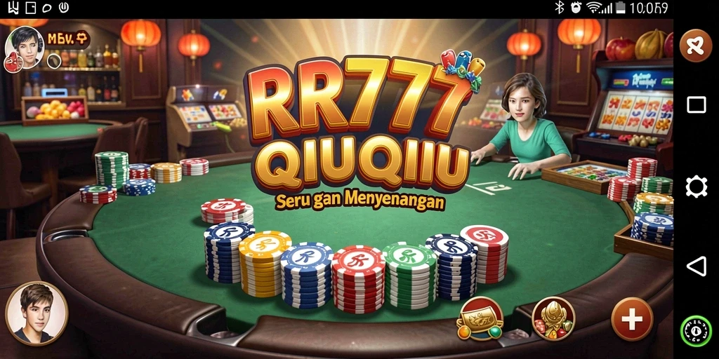 Tampilan gameplay QiuQiu yang menarik dan interaktif.