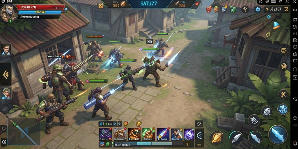 Tampilan gameplay SLG memukau dari SATU77
