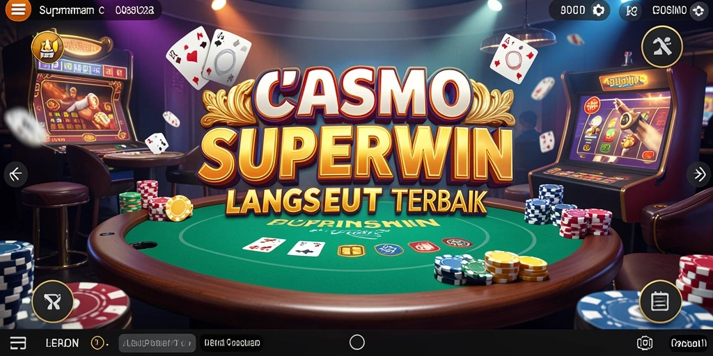 Tampilan permainan Live Casino di SUPERWIN yang menarik.