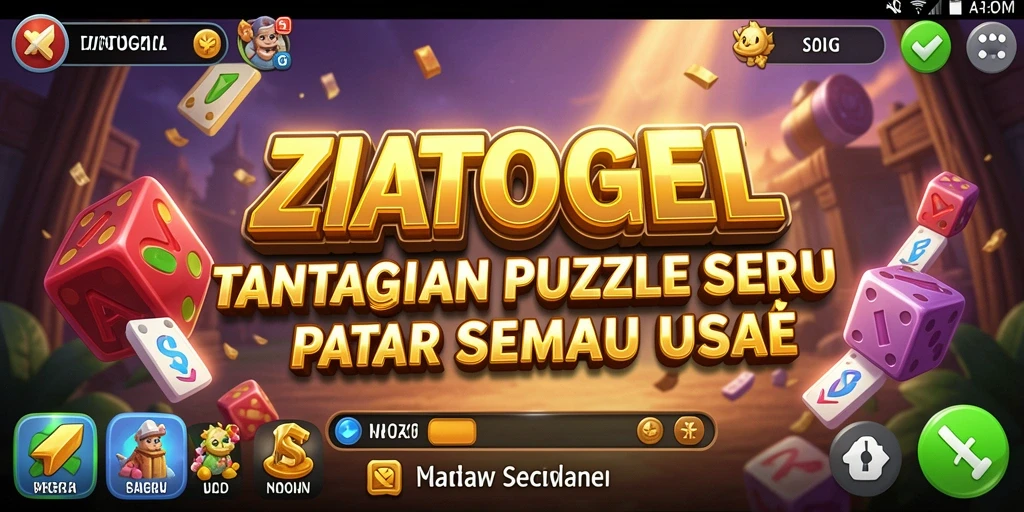 Tampilan gameplay ZIATOGEL yang menantang dan seru.